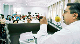 A view of World Mental Health Day observance at court complex in Ludhiana