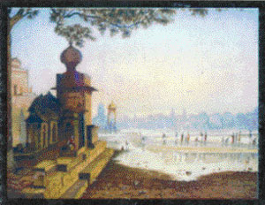 Godavari at Nasik, done in Chandigarh (Burail) jail, 1984.