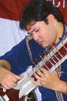 Sitarist Prateek Chaudhury performs at Government College