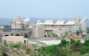 The basic structure of the Khalsa Heritage Memorial complex at Anandpur Sahib. 