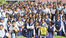Students of Govt Model Senior Secondary School, Sector 35, visit The Tribune office in Chandigarh 