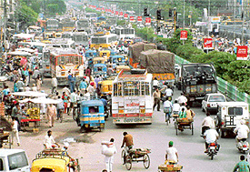 Traffic congestion has become chronic in the city
