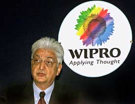 Azim Premji, Chairman of Wipro Ltd., presents the companys second quarter result in Bangalore 
