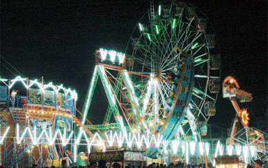 A view of mela at the Ramlila ground in Daresi, Ludhiana