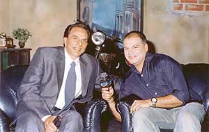 Dharmendra in conversation with Suresh Menon on the sets of Star Giraftaar