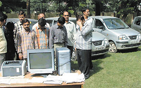 The Operation Cell of North District police arrested six persons and recovered 11 stolen cars in the Capital