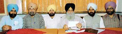 Mr Jagdev Singh Jassowal address a press conference to give details of the Prof Mohan Singh Mela on Monday