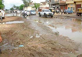 Waterlogging is a perennial problem in Verka township