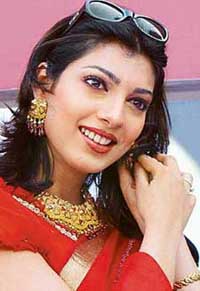 Former Miss World Yukta Mookhey at the inauguration of a jewellery showroom at Mani Majra on Friday. 