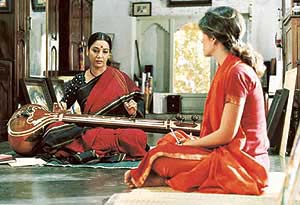 Shabana with co-star in Morning Raga