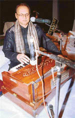 Chandan Das at the concert organised by the Mehak Cultural Forum in Patiala on Saturday