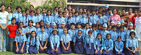 Students of Pax Public School, Sanour Road, Patiala, during their visit to The Tribune in Chandigarh on Wednesday. — A Tribune photograph