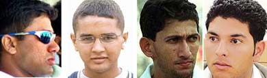 Aakash Chopra, Parthiv Patel, Ajit Agarkar and Yuvraj Singh