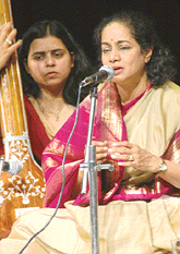 Shruti Sadolikar presents a vocal recital on the last day of the Chandigarh Sangeet Sammelan at Tagore Theatre 