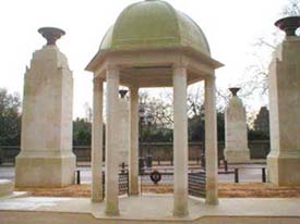Memorial Gates, Constitution Hill, London, has been raised to honour the contribution of soldiers from British colonies during the great wars