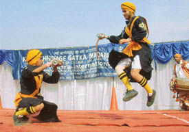 A gatka demonstration in Amritsar