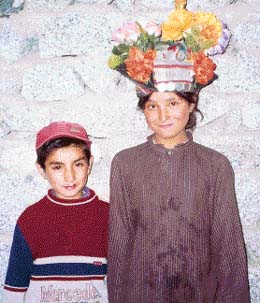 The traditional Brogpa dress is made of sheeps wool