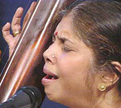 Hema Aziz performs at Pracheen Kala Kendra, Sector 35, Chandigarh, on Wednesday. 