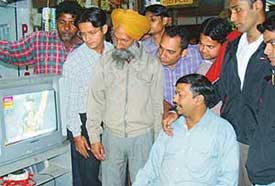Chandigarhians were a disappointed lot after India lost the cricket match against Pakistan at Eden Gardens, Kolkata