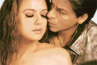 Preity Zinta with Shah Rukh Khan in Veer Zaara