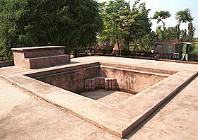 The place where Akbar was coroneted as Emperor of India.