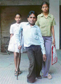 Lalji Singh is all smiles at being given permission to instal a photostat machine in the New Courts complex in Ludhiana