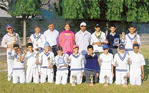 Members of the St Stephens school team which won Edmund Rice Cricket Tournament for under-14 players.