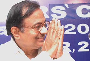 Union Finance Minister P. Chidambaram at the Economic Editors Conference in New Delhi on Wednesday.