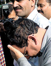 Sanjay Khera in police custody in the Capital on Friday