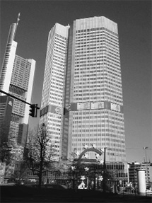 The European Central Bank in Frankfurt