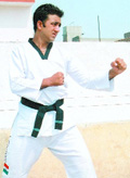 Shammi is an exponent of taekwondo, a non-graded sport