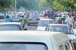 High vehicle density in Chandigarh is behind traffic chaos on roads. 
