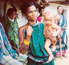 The wives of the tribe can bid for someone who can support them.