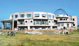 A view of the Haryana Olympic Bhavan at Panchkula