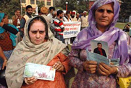 Hope sustains life: Relatives of youths detained in Pakistani jails show letters regarding their woes at a demonstration in Jalandhar