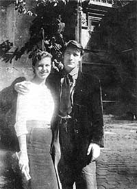 Sylvia Plath with Ted Hughes