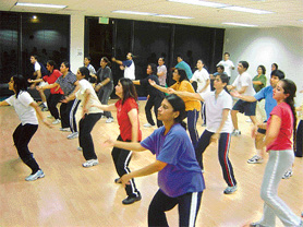 Bollywood aerobics are a hit with many Indians living in the USA
