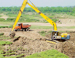 A silt island in the Sukhna Lak