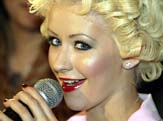 US pop sensation Christina Aguilera attends a news conference in Mumbai on Wednesday.