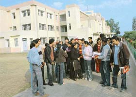 Students at the Apeejay Institute of Management
