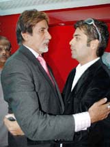 Amitabh Bachchan greets Karan Johar 