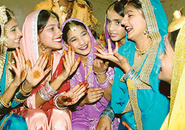 Students of Mount Carmel School, Sector 47-B Chandigarh celebrate its 18th Annual Day-cum-Founder's Day on Friday.