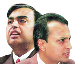 Mukesh Ambani and Anil Ambani