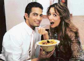 Upen Patel with Malaika Arora Khan