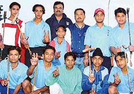 The city cycle polo team that will take part in the Junior National Cycle Polo meet to be held at Durg