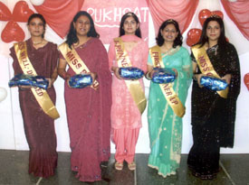 Winners of various contests during a farewell function organised at the GNIMT, Ludhiana, on Saturday