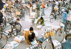 Newspaper distribution is controlled by the Himachalis