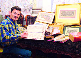 Rajnish Khosla inherited the rare manuscripts from his forefathers