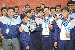Mentally challenged cricketers of Chandigarh are all smiles after winning a silver medal in the first Asia Pacific Cricket meet in Ahmedabad.