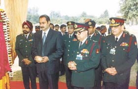 Health Minister Dr Anbumani Ramadoss laying the foundation stone of PET and MC project at the Army Hospital Research and Referral in the Capital